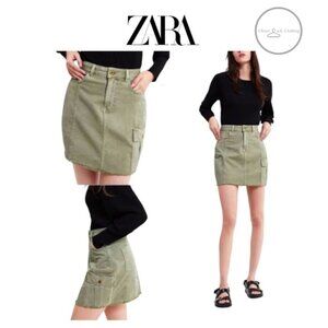 ZARA Mini Cargo Skirt Size Small